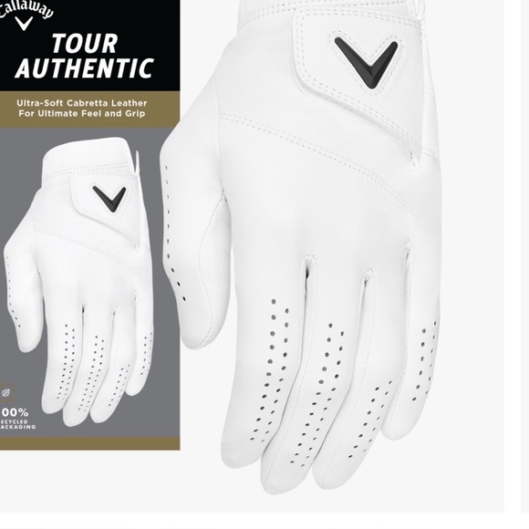 Callaway Other - Callaway Tour Authentic White Golf Glove